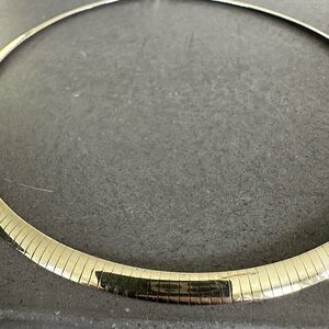 Aurafin Reversible 14k Gold Filled Sterling Silver Omega Necklace